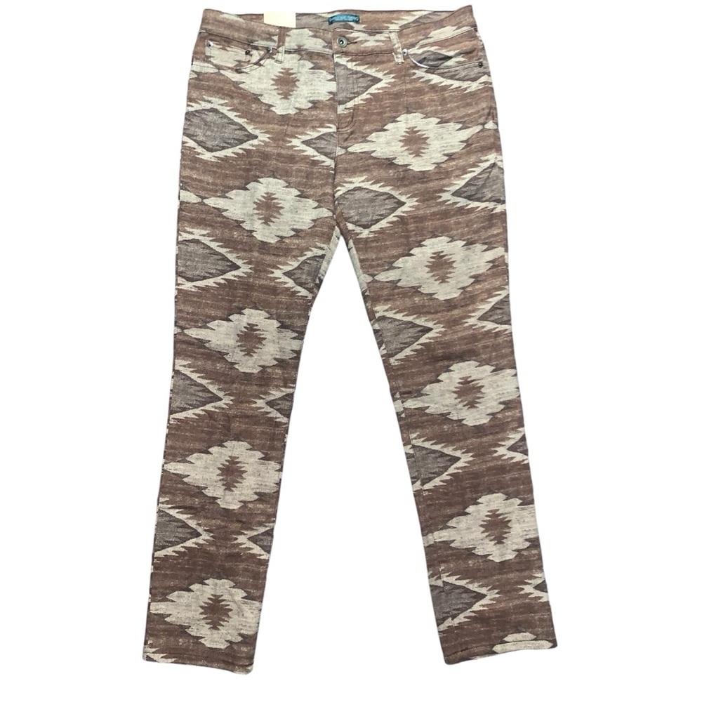 Lauren Ralph Lauren Jeans Brown Southwest Print Aztec Pants Women’s Size 12 NWT